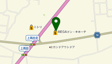 チョコザップMEGAドン・キホーテ長野の地図画像