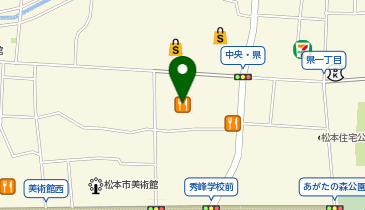 星乃珈琲店イオンモール松本店の地図画像