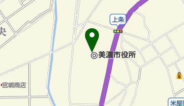 美濃市役所の地図画像
