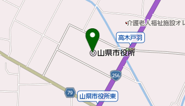 山県市役所の地図画像