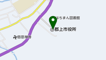 郡上市役所の地図画像