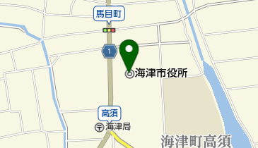 海津市役所の地図画像
