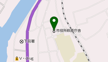 下呂市役所萩原庁舎の地図画像