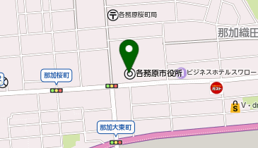 各務原市役所の地図画像