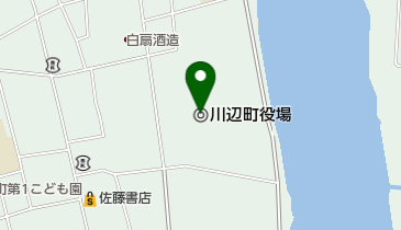 川辺町役場の地図画像