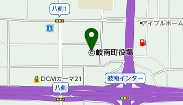 岐南町役場の地図画像