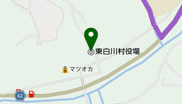 東白川村役場の地図画像