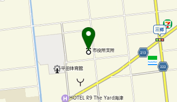 海津市役所平田支所の地図画像
