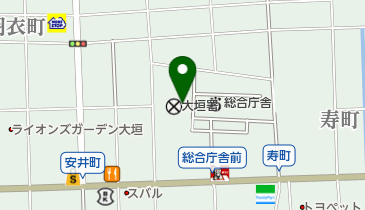 大垣警察署の地図画像