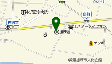 加茂警察署の地図画像