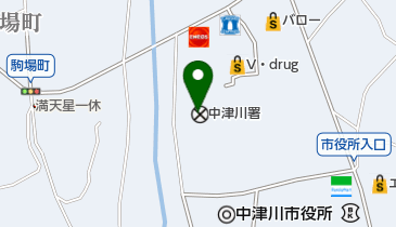 中津川警察署の地図画像