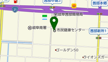 岐阜市南市民健康センター」(岐阜市-保健所-〒500-8268)の地図