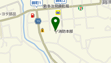 多治見市消防本部の地図画像