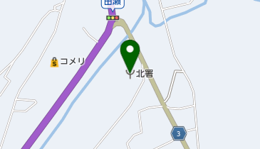 中津川市消防本部北消防署の地図画像