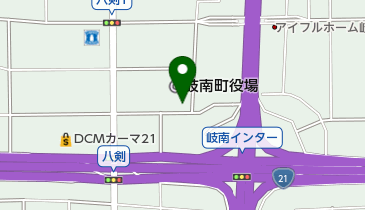 羽島郡広域連合東消防署の地図画像