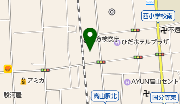 高山簡易裁判所の地図画像