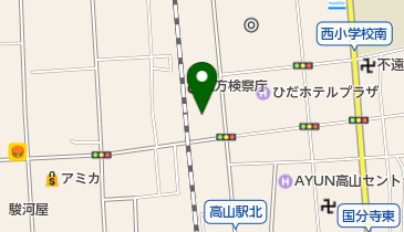 岐阜家庭裁判所高山支部の地図画像