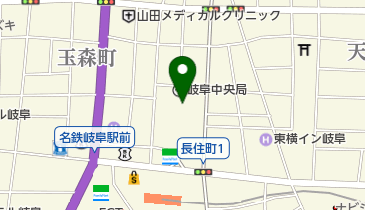 かんぽ生命保険岐阜支店の地図画像