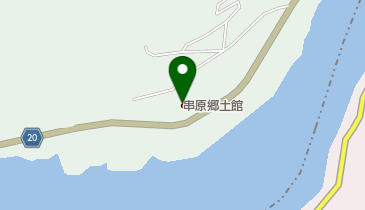 恵那市串原郷土館の地図画像