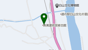 奥美濃若宮修古館の地図画像