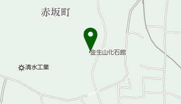 大垣市金生山化石館の地図画像