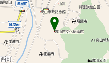 高山市文化伝承館の地図画像