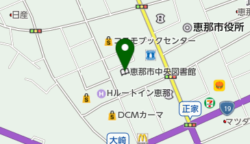 恵那市中央図書館の地図画像