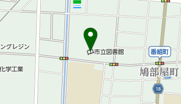 大垣市立図書館の地図画像