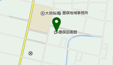 大垣市立墨俣図書館の地図画像
