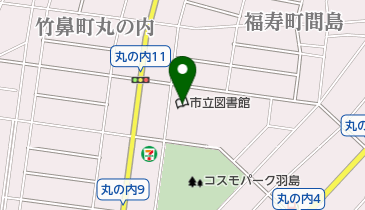 羽島市立図書館の地図画像