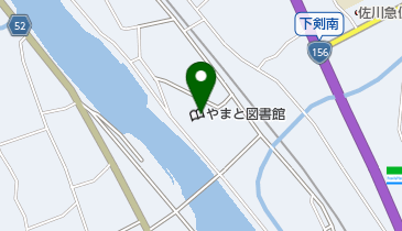 郡上市やまと図書館の地図画像