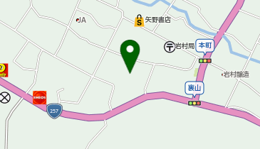 恵那市中央図書館岩村分館の地図画像