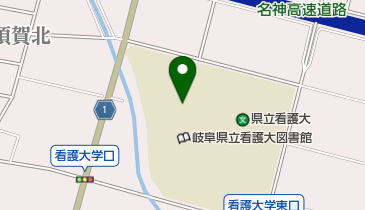 岐阜県立看護大学図書館の地図画像
