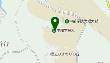 中部学院大学附属図書館の地図画像