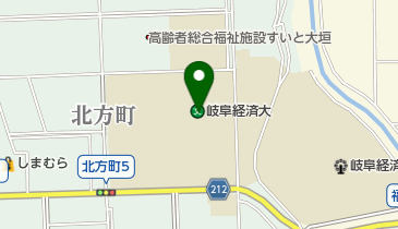 岐阜協立大学図書館の地図画像