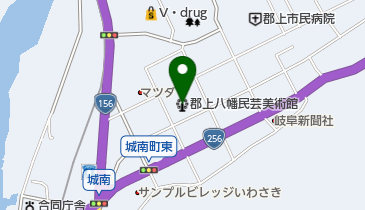 郡上八幡民芸美術館の地図画像