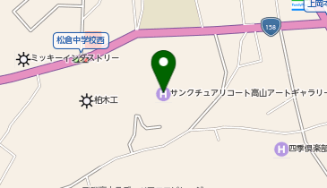 飛騨高山美術館の地図画像