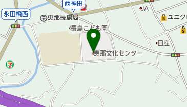 恵那文化センターの地図画像