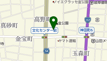 岐阜市文化センターの地図画像