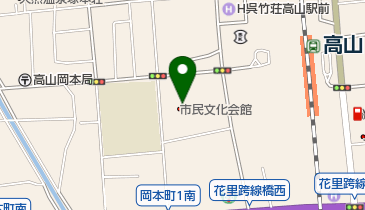 高山市民文化会館の地図画像