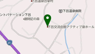 下呂交流会館アクティブ泉ホールの地図画像