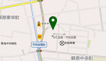 プリニーの文化会館・文化ホールの地図画像