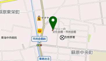 プリニーの文化会館・市民会館の地図画像