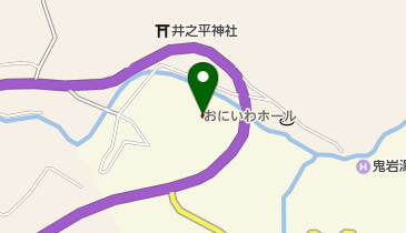 セレモニーはなみずきおにいわホールの地図画像