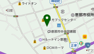 岐阜新聞社恵那支局の地図画像