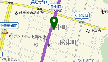 共同通信社岐阜支局の地図画像