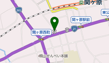 十六銀行関ヶ原支店の地図画像