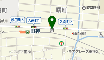 岐阜信用金庫田神支店の地図画像