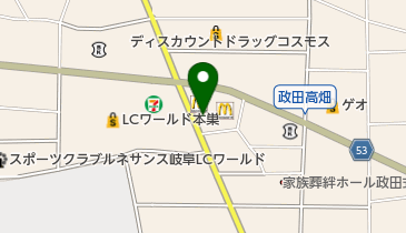 大垣西濃信用金庫北方支店真正出張所の地図画像