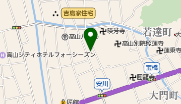 高山信用金庫本店の地図画像